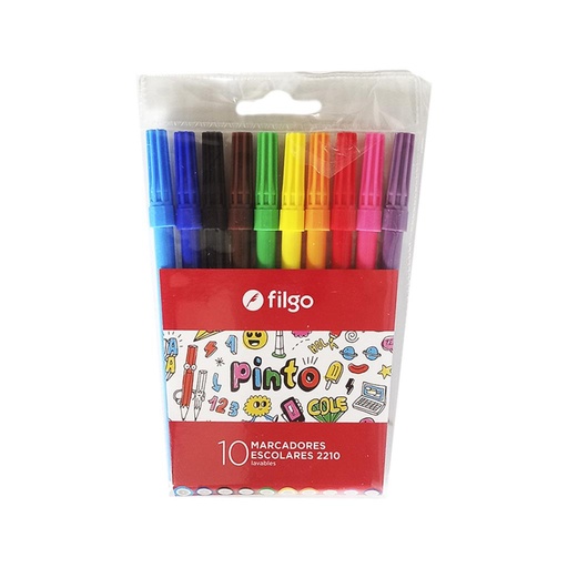 [137686] &MARCADOR ESCOLAR FILGO 2210 x10 e/Bl ( CM2210-E10-SUR )