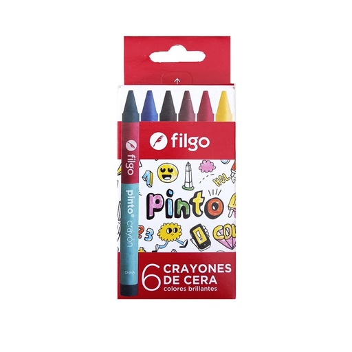 [137961] CRAYONES CERA X6 PINTO FILGO E/ CJ ( WXC-E6 )