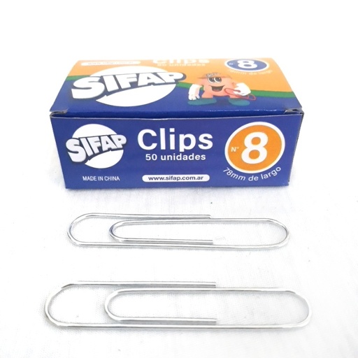 [139160] CLIPS SIFAP N° 8 X50 E/ CJ
