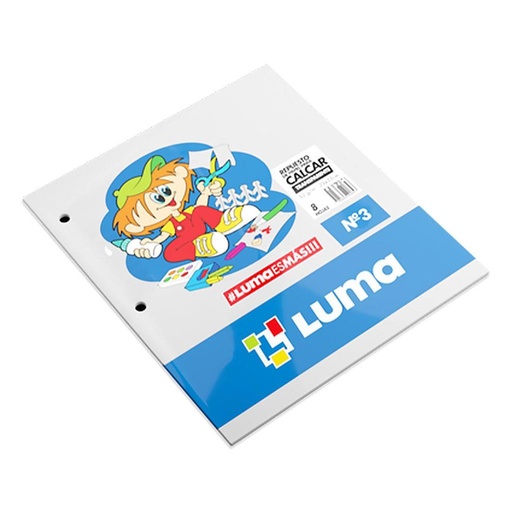 [139292] REPUESTO P/ CALCAR LUMA N° 3 x 8hjs