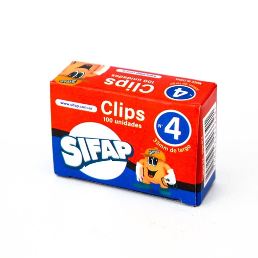 [139512] CLIP SIFAP N°4 33mm x100 UNIDADES e/Cj