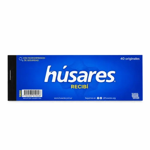 [140150] TALONARIO RECIBI HUSARES X40 ( 1902 )