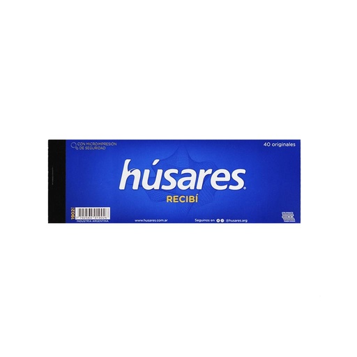 [140150] TALONARIO RECIBI HUSARES x40 ( 1902 )