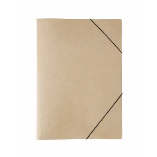 [140249] CARPETA DOBLE OFICIO 3 SOLAPAS C/ ELASTICO MARRON ( 000466 ) 