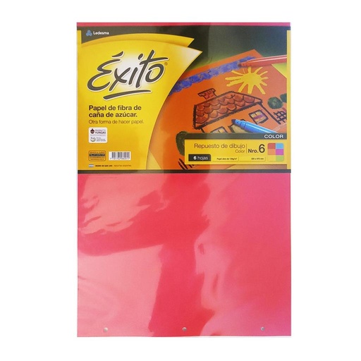 [142108] &*REPUESTO DE DIBUJO EXITO Nº6 COLOR x 6HJS