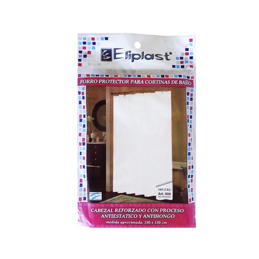 [144968] PROTECTOR P/ CORTINA DE BAÑO 1.80 X 1.80MTS E/ BO ( 008 )