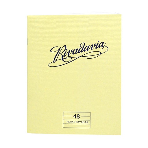 [150413] CUADERNO RIVADAVIA T/ FLEXIBLE 48HJS RAYADO