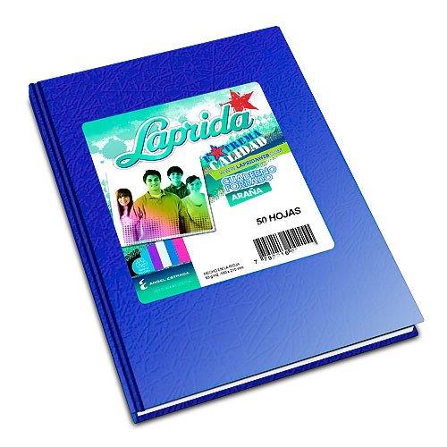 [150479] *CUADERNO LAPRIDA T/ DURA ARAÑA x 50HJS CUADR AZUL