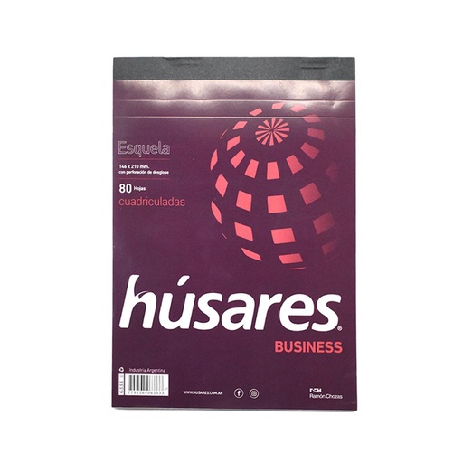 [153097] BLOCK HUSARES ESQUELA 80HJS CUADR ( 6333 )