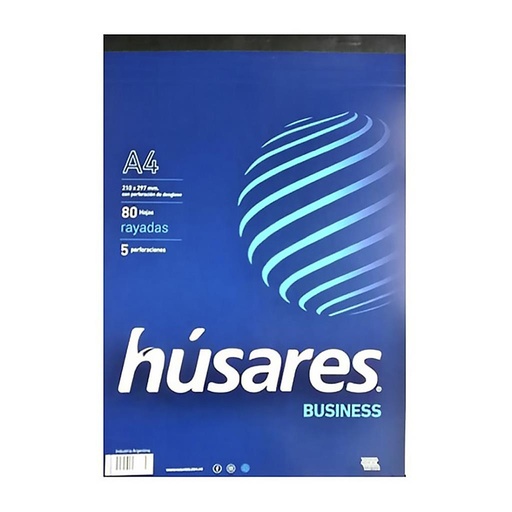[153119] BLOCK A4 HUSARES X 80HJS RAYADO ( 6336 )