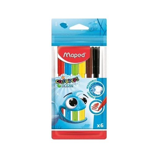[159917] MARCADOR MAPED OCEAN x6 e/Bo (SP84572302)