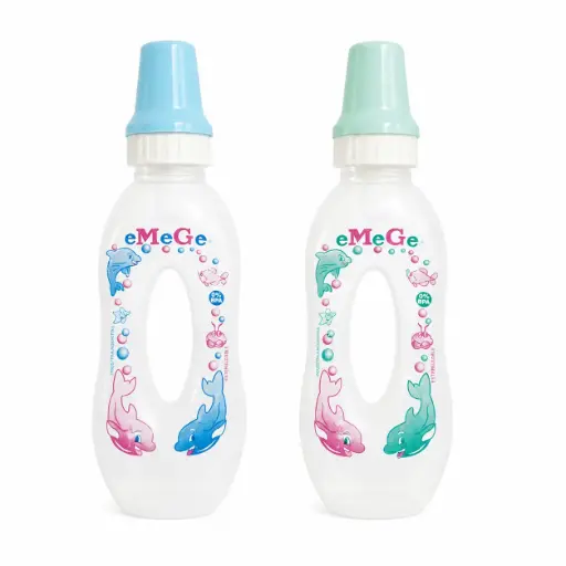 [160082] MAMADERA PLASTICA TOMA SOLITO ESTAMPADA 250ML ( 124 / 144 )