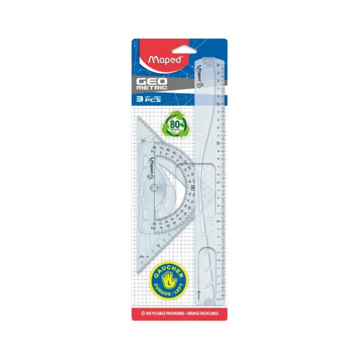 [160423] SET DE REGLAS MAPED P/ ZURDOS x 3pzs ( 897118 )