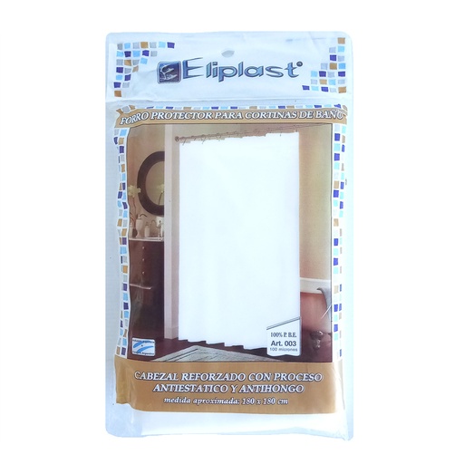 [162051] PROTECTOR P/ CORTINA DE BAÑO 1.80 X 1.80MTS E/ BO ( 003 )