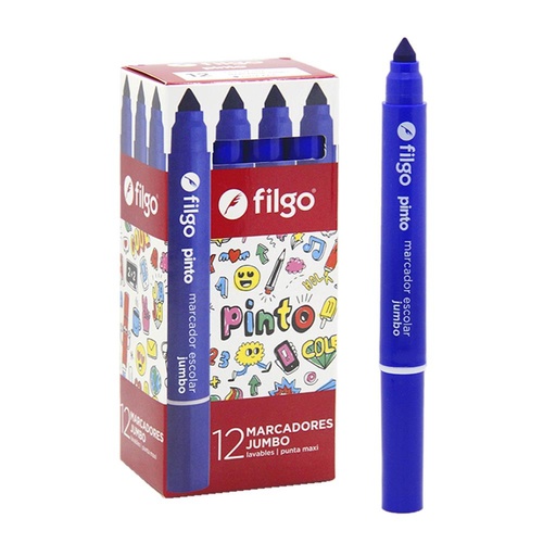 [164944] MARCADOR ESCOLAR JUMBO AZUL ( CMJ-C12-03 )