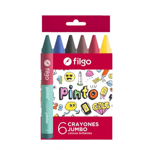 [165120] CRAYONES CERA JUMBO x6 e/Cj ( WXCJ-E6-SUR )