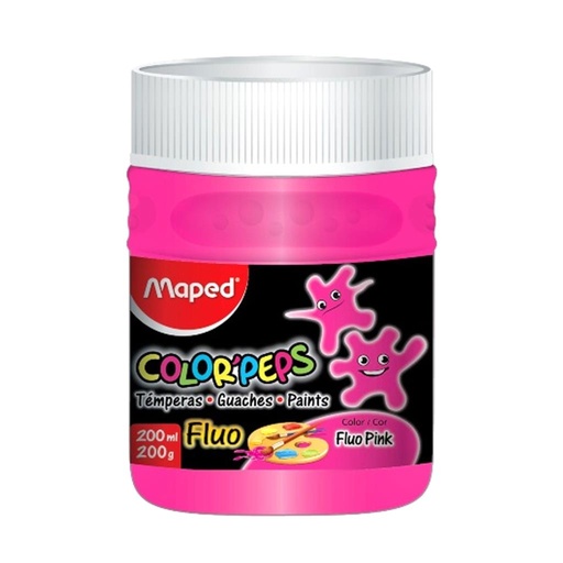 [165670] TEMPERA MAPED POTE 200ML ROSA FLUO ( 826578 )