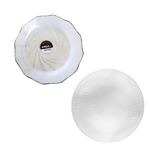 [169597] PLATO HONDO VIDRIO COSMOS DURAX 22CM