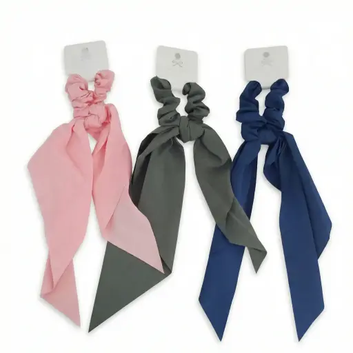 [172677] COLITA MOÑO TELA LISA/ESTAMPADA 32CM E/CT ( 18635 )