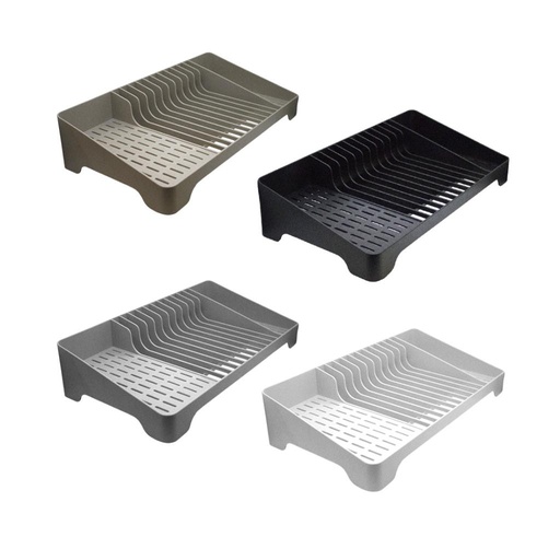 [179398] SOPORTE PLASTICO P/ PLATOS CUBIERTOS Y VASOS 40CM X 21CM