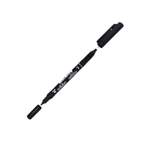 [189232] MARCADOR NEGRO TRABI PERMANENTE DOBLE PUNTA ( EAN 7790 )