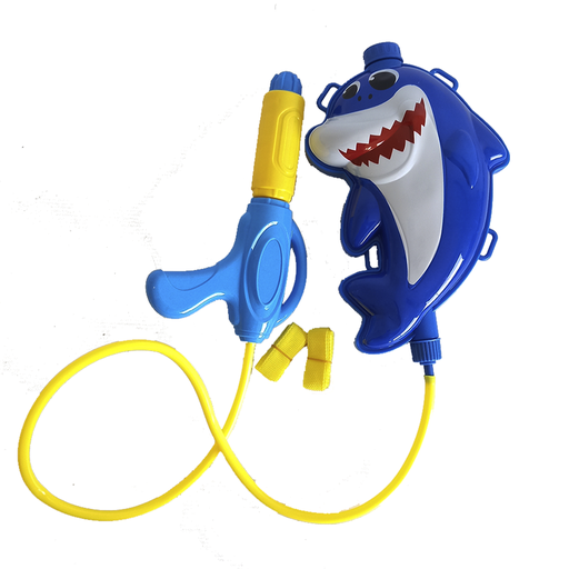 [190387] PISTOLA DE AGUA C/ MOCHILA TIBURON E/BO ( 61424 )