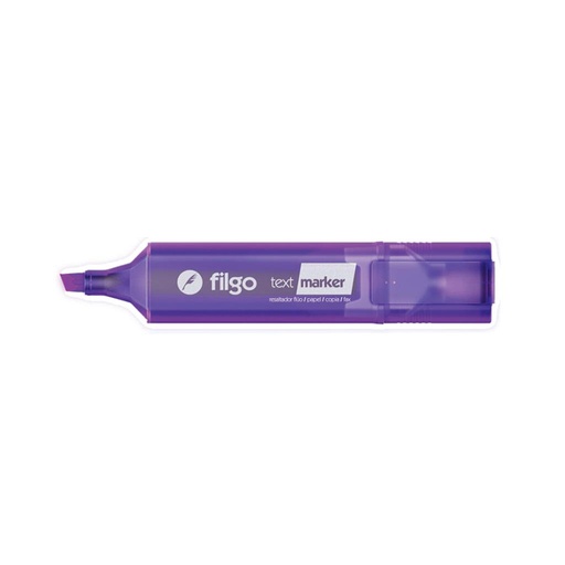 [199209] RESALTADOR FILGO TEXT MARKER VIOLETA FLUO E/CJ