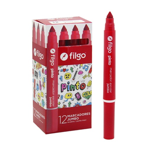 [200265] MARCADOR ESCOLAR JUMBO ROJO ( CMJ-C12-002 )