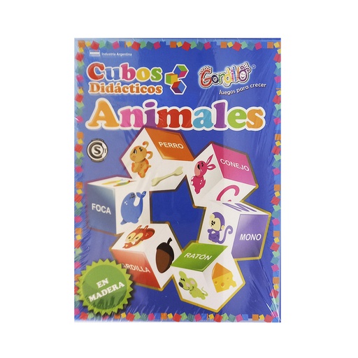 [202399] CUBOS DIDACTICOS ANIMALES DE MADERA e/Cj ( 446  )