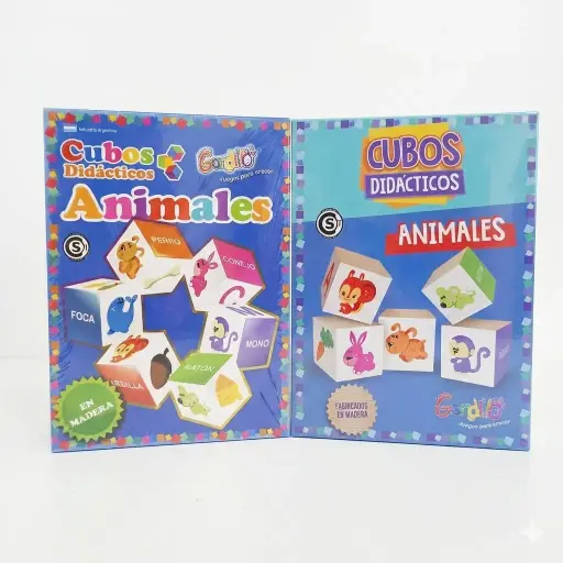 [202399] CUBOS DIDACTICOS MADERA ANIMALES E/CJ ( DID-CUB-1 )