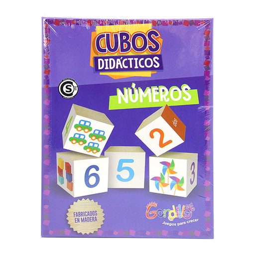 [202410] CUBOS DIDACTICOS MADERA NUMEROS E/ CJ ( DID-CUB-3 )