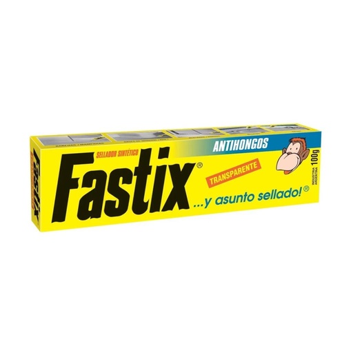 [204324] &ADHESIVO SINTETICO FASTIX TRANSPARENTE ANTIHONGO 100GRS E/ CJ